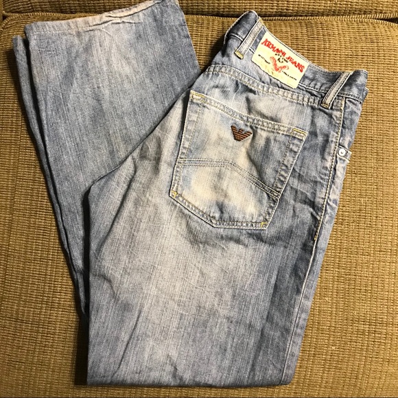Armani Jeans | Jeans | Armani Jeans Indigo 0 Series Size 34 Button Fly |  Poshmark